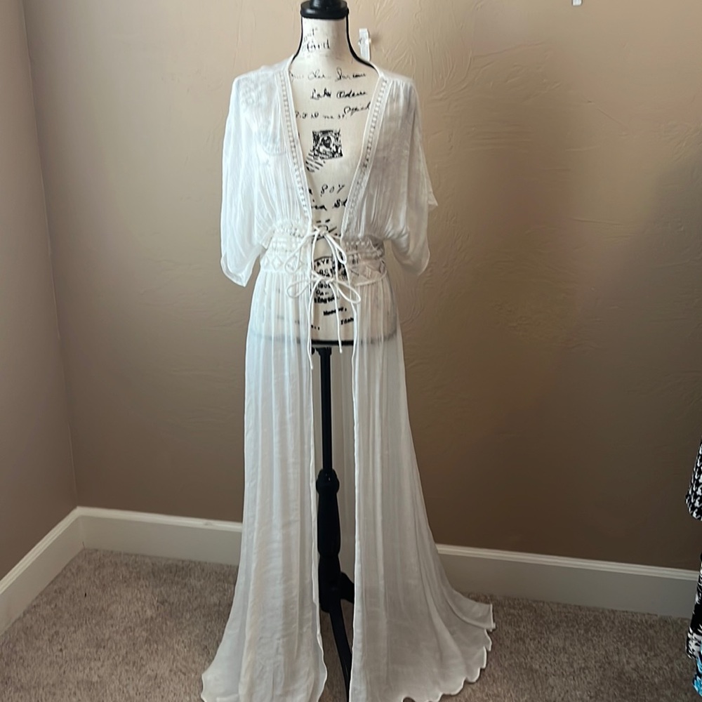 White cover up for dress or swimsuit